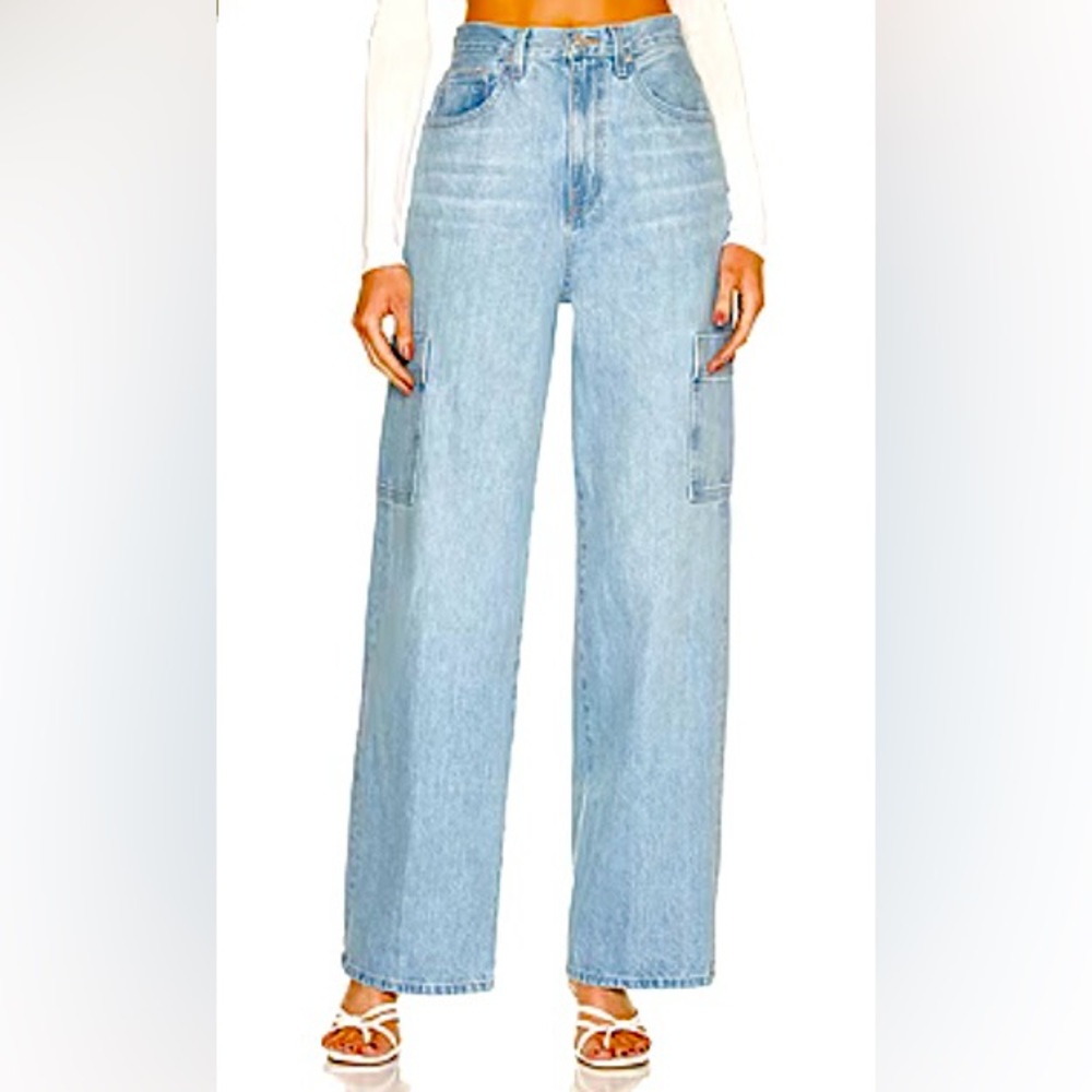 FRAME GENOA HIGH RISE BAGGY POCKET JEAN